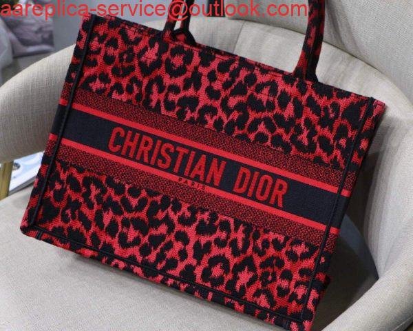 Replica Dior M1296 Small Dior Book Tote Raspberry Pop Mizza Embroidery