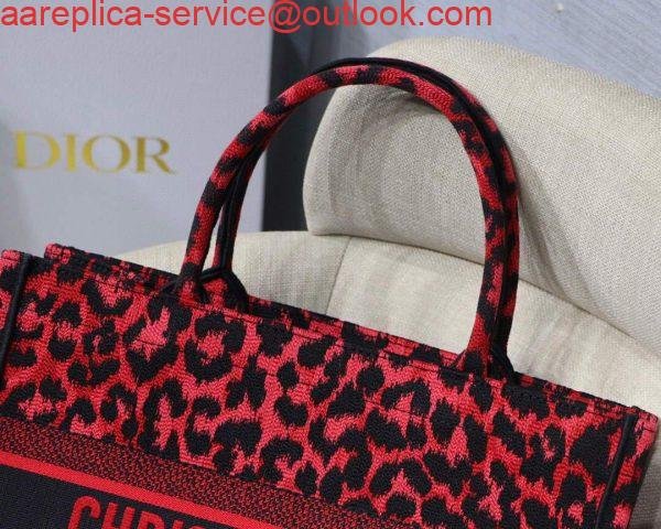 Replica Dior M1296 Small Dior Book Tote Raspberry Pop Mizza Embroidery