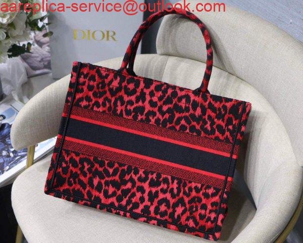 Replica Dior M1296 Small Dior Book Tote Raspberry Pop Mizza Embroidery