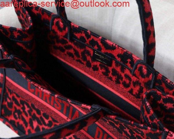 Replica Dior M1296 Small Dior Book Tote Raspberry Pop Mizza Embroidery