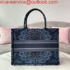 Replica Dior M1296 Small Dior Book Tote Navy Blue Dior Constellation Embroidery