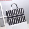 Replica Dior M1286 Dior Book Tote Blue D-Stripes Embroidery