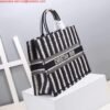 Replica Dior M1286 Dior Book Tote Blue D-Stripes Embroidery