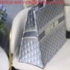 Replica Dior M1286 Book Tote Christian Dior Shoulder Shopping Bag Gray