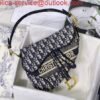 Replica Dior M0446 Saddle Dior Oblique Pouch Belt M928 Navy Blue