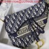 Replica Dior M0446 Saddle Dior Oblique Pouch Belt M928 Navy Blue
