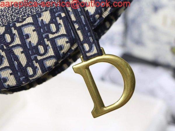 Replica Dior M0446 Saddle Dior Oblique Pouch Belt M928 Navy Blue