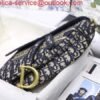 Replica Dior M0446 Saddle Dior Oblique Pouch Belt M928 Navy Blue