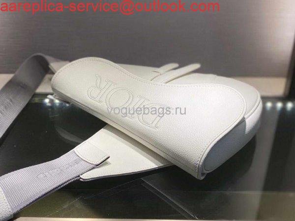Replica Dior M0446 Saddle Bag Dior Calfskin Bag White