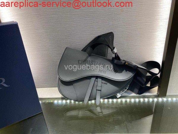 Replica Dior M0446 Saddle Bag Dior Calfskin Bag Gray