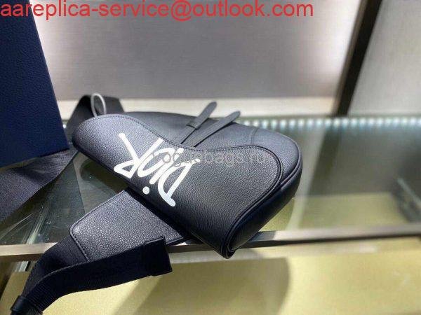 Replica Dior M0446 Saddle Bag Dior Navy Blue Calfskin Bag