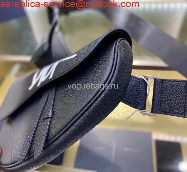 Replica Dior M0446 Saddle Bag Dior Navy Blue Calfskin Bag