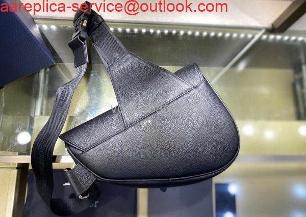 Replica Dior M0446 Saddle Bag Dior Navy Blue Calfskin Bag