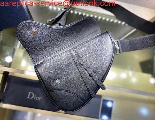 Replica Dior M0446 Saddle Bag Dior Navy Blue Calfskin Bag