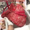 Replica Dior M0446 Dior Saddle Bag Red Toile de Jouy Reverse Jacquard