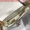 Replica Dior M0446 Dior Saddle Bag M0447 White Grained Calfskin
