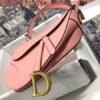 Replica Dior M0446 Dior Saddle Bag M0447 Pink Goatskin