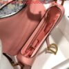 Replica Dior M0446 Dior Saddle Bag M0447 Pink Goatskin