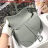 Replica Dior M0446 Dior Saddle Bag M0447 Grey Grained Calfskin with Gray Hardware