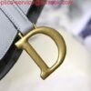 Replica Dior M0446 Dior Saddle Bag M0447 Grey Grained Calfskin