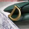 Replica Dior M0446 Dior Saddle Bag M0447 Green Grained Calfskin