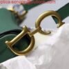 Replica Dior M0446 Dior Saddle Bag M0447 Green Grained Calfskin