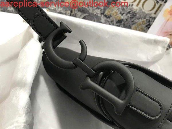 Replica Dior M0446 Dior Saddle Bag M0447 Black Ultramatte Calfskin