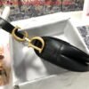 Replica Dior M0446 Dior Saddle Bag M0447 Black Goatskin