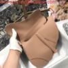 Replica Dior M0446 Dior Saddle Bag M0447 Apricot Grained Calfskin with Apricot Hardware