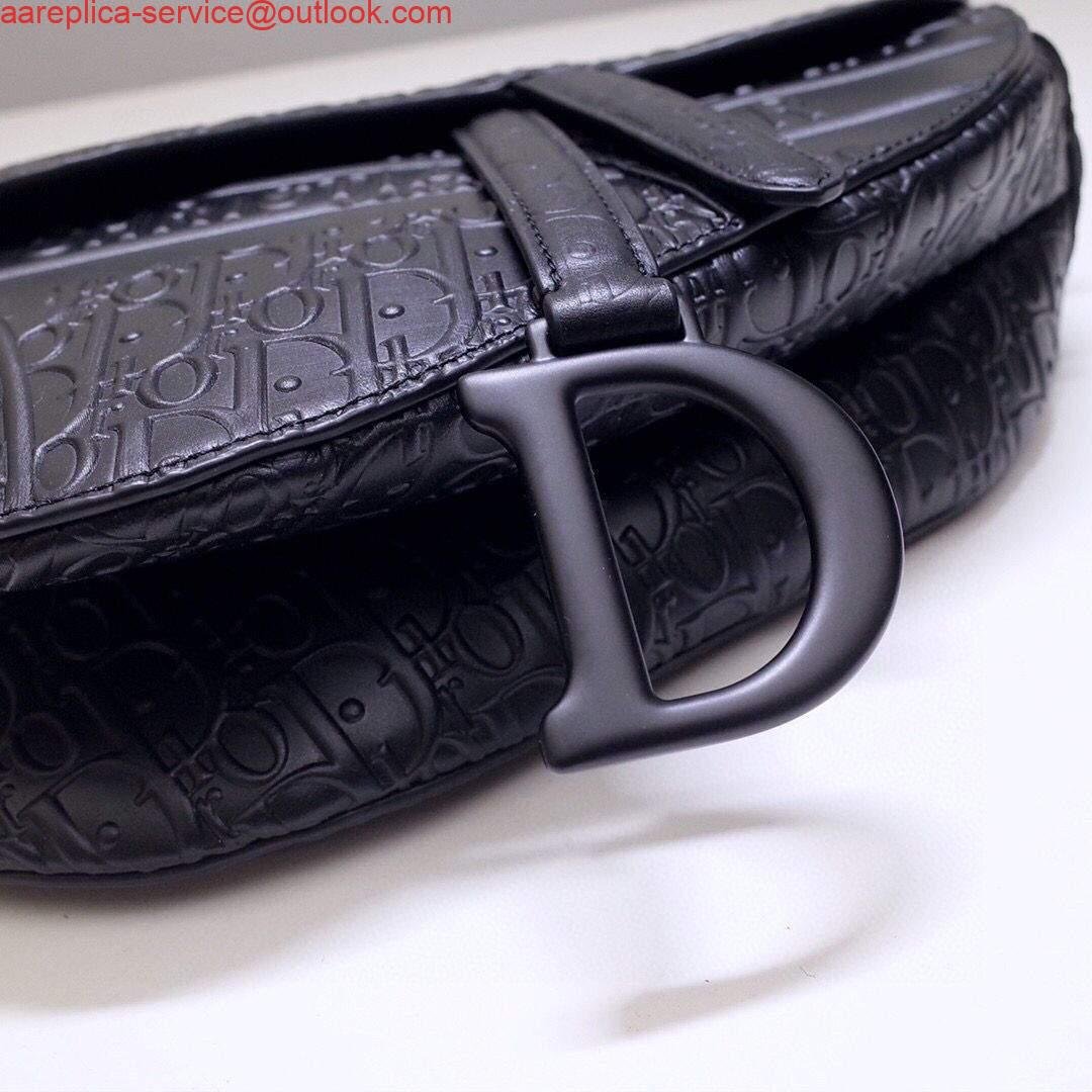 Replica Dior M0446 Dior Saddle Bag M0447 Apricot Grained Calfskin Black Pinter logo