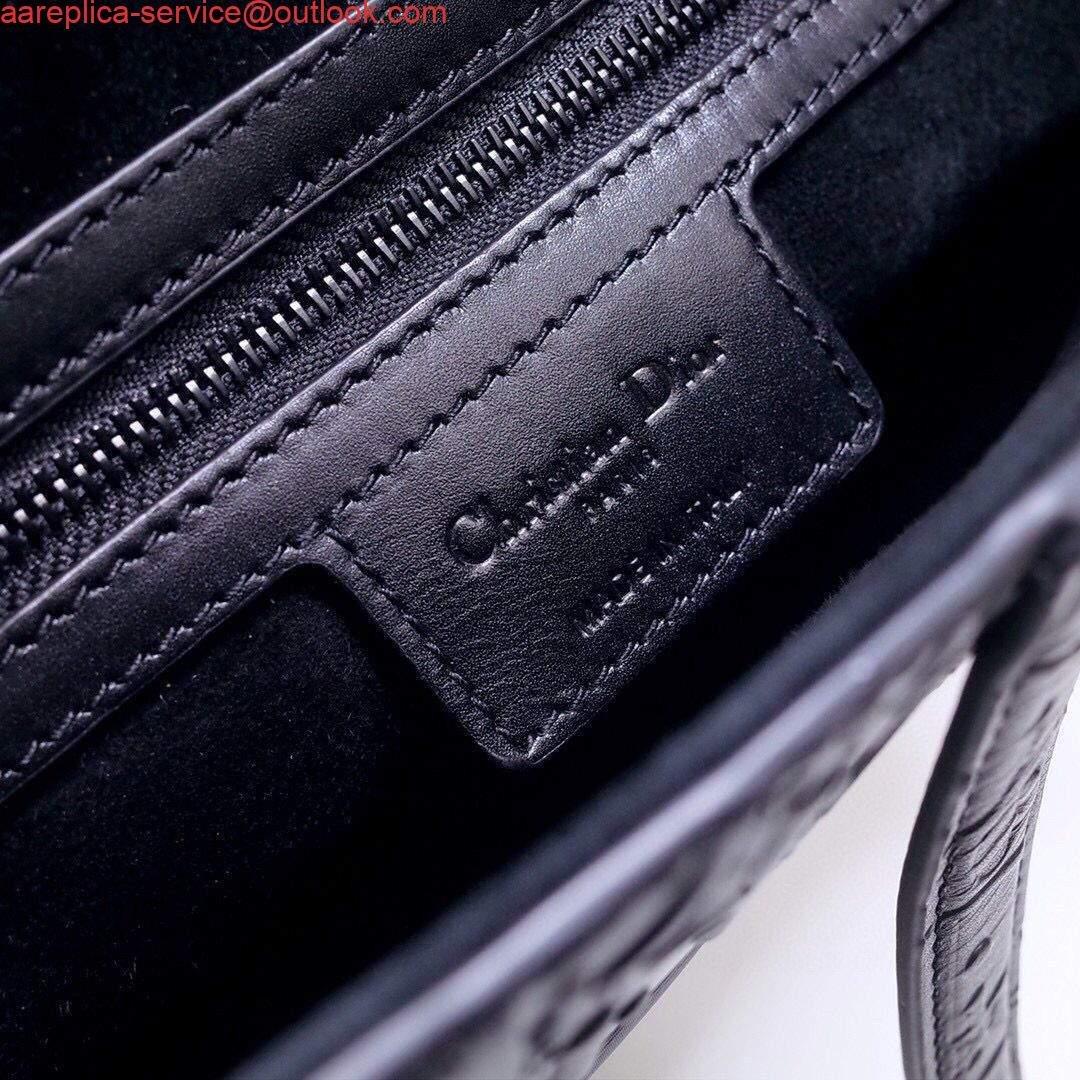 Replica Dior M0446 Dior Saddle Bag M0447 Apricot Grained Calfskin Black Pinter logo