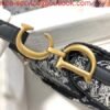 Replica Dior M0446 Dior Saddle Bag Grey Toile de Jouy Reverse Jacquard