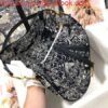 Replica Dior M0446 Dior Saddle Bag Grey Toile de Jouy Reverse Jacquard