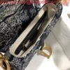 Replica Dior M0446 Dior Saddle Bag Grey Toile de Jouy Reverse Jacquard