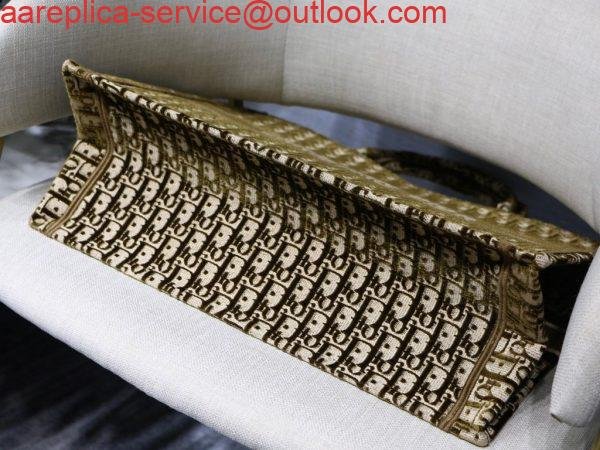 Replica Dior Book Tote M1286 Tan Dior Oblique Embroidery
