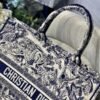 Replica Dior Book Tote M1286 Blue Toile de Jouy Embroidery