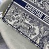 Replica Dior Book Tote M1286 Blue Toile de Jouy Embroidery