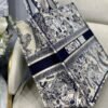 Replica Dior Book Tote M1286 Blue Toile de Jouy Embroidery