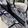 Replica Dior Book Tote M1286 Blue Toile de Jouy Embroidery