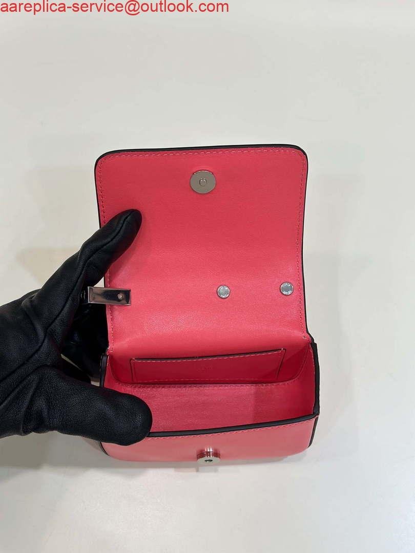 Replica Fendi 7AS173 Fendi First Sight Red leather Nano bag