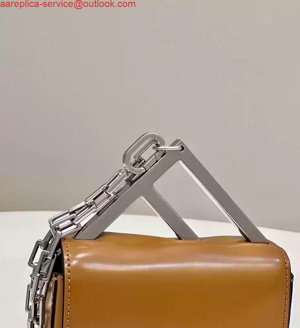 Replica Fendi 7AS173 Fendi First Sight Brown leather Nano bag