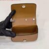 Replica Fendi 7AS173 Fendi First Sight Brown leather Nano bag