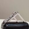 Replica Fendi 7AS173 Fendi First Sight Black leather Nano bag