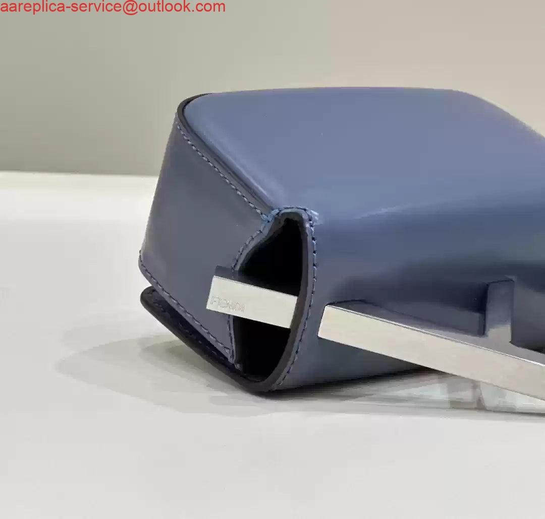 Replica Fendi 7AS173 Fendi First Sight Blue leather Nano bag
