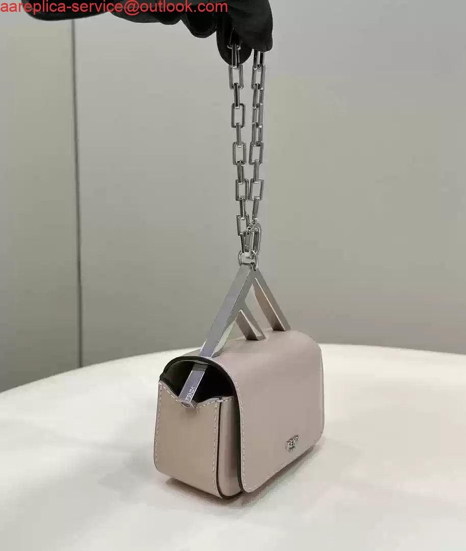 Replica Fendi 7AS173 Fendi First Sight Light Pink leather Nano bag