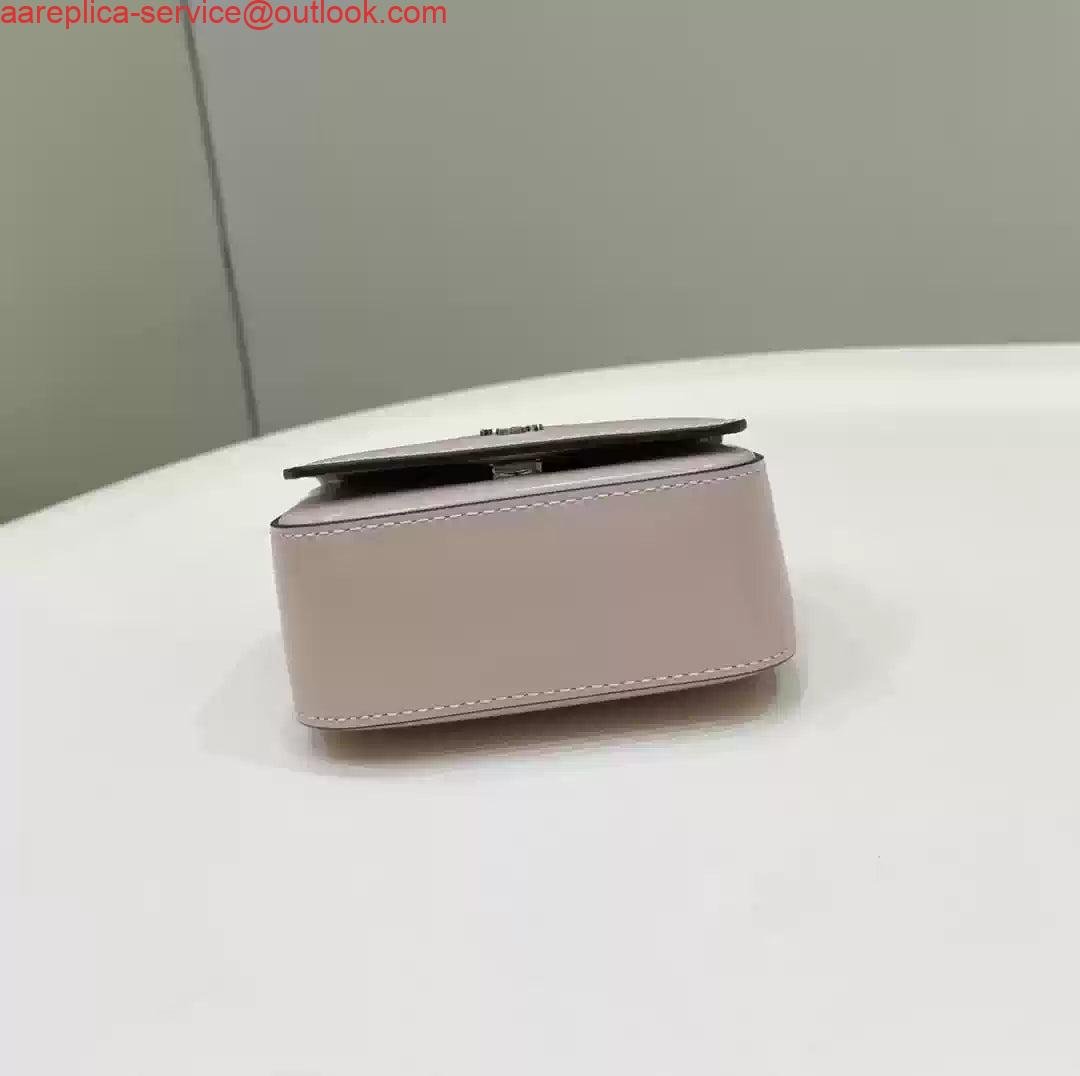 Replica Fendi 7AS173 Fendi First Sight Light Pink leather Nano bag