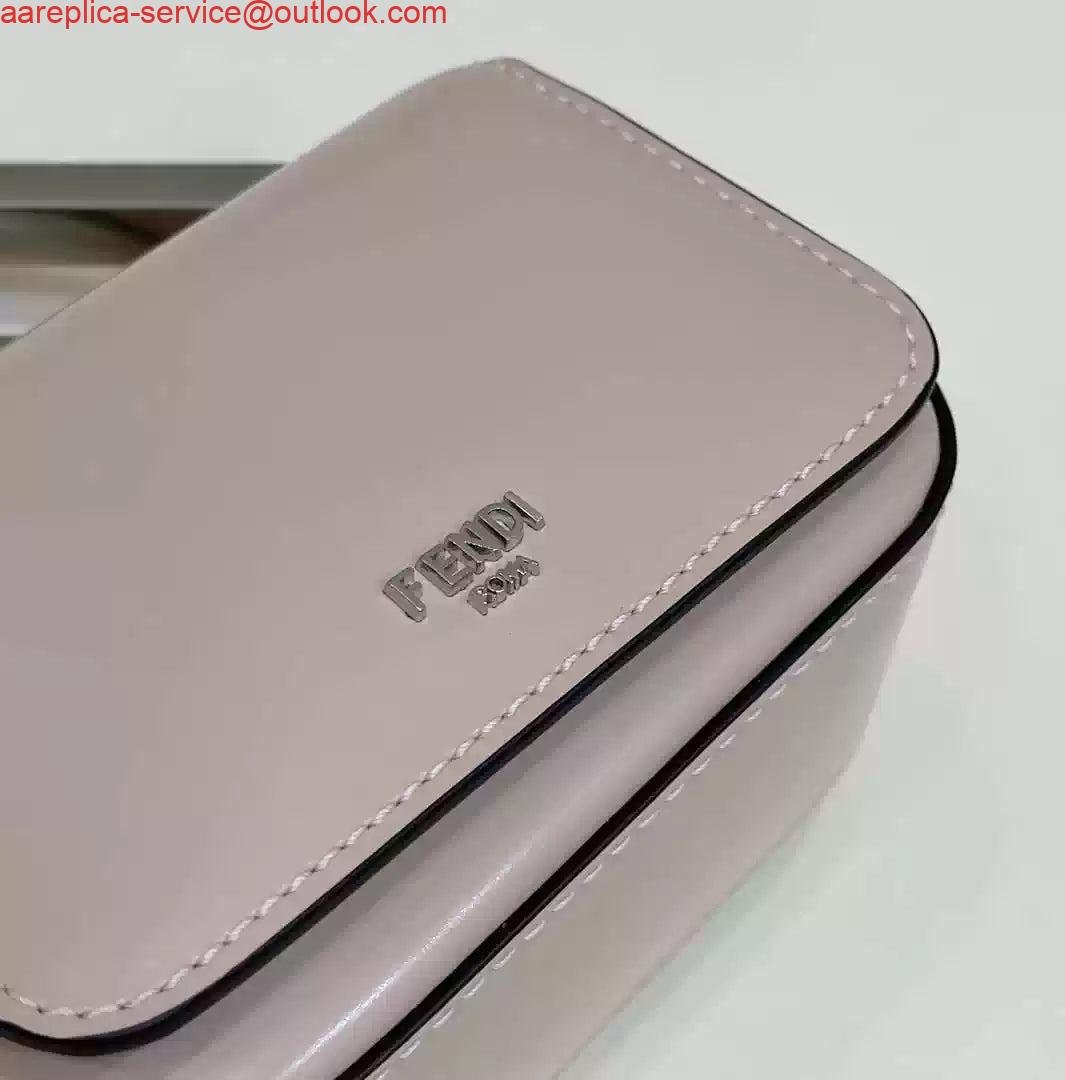 Replica Fendi 7AS173 Fendi First Sight Light Pink leather Nano bag