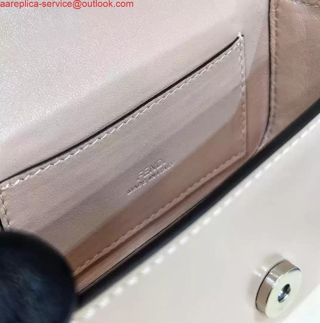 Replica Fendi 7AS173 Fendi First Sight Light Pink leather Nano bag