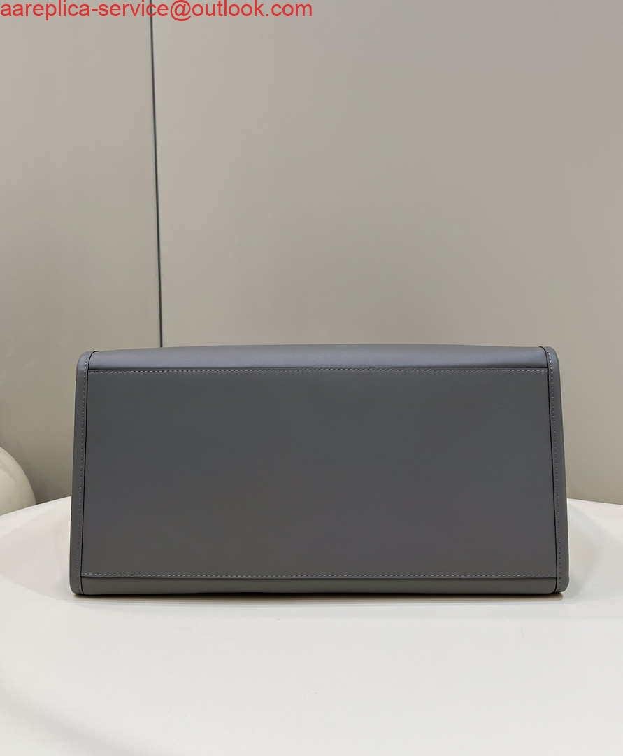 Replica Fendi 8BH386 Sunshine Medium Bag Gray leather shopper 8266S