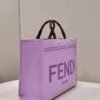 Replica Fendi 8BH386 Sunshine Medium Bag Purple leather shopper 8266S
